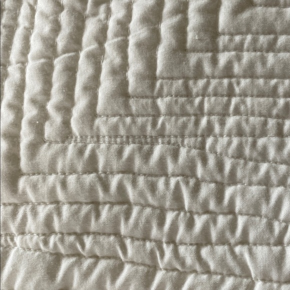 Handmade Quilt Full/Double Star Pattern Blue/Cream/Mauve ~82” square lightweight - Picture 10 of 16